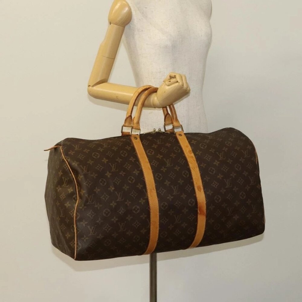 LOUIS VUITTON Monogram Keepall 55 Boston Bag - Picture 13 of 15